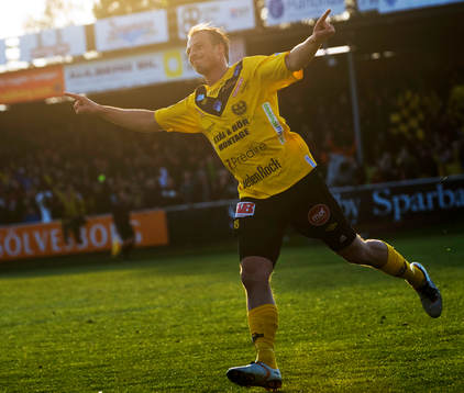 1-0 Pär Ericsson, Mjällby, jubel