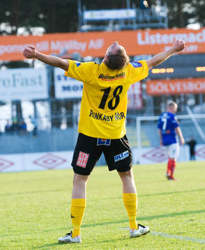 1-0 Pär Ericsson, Mjällby, jubel