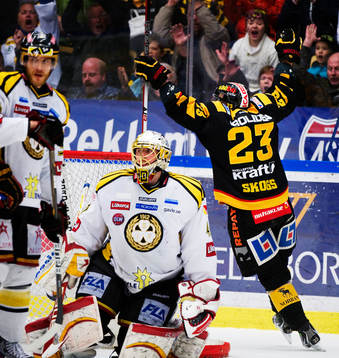 Jonas Nordquist och Johan Holmqvist, målvakt, Brynäs,