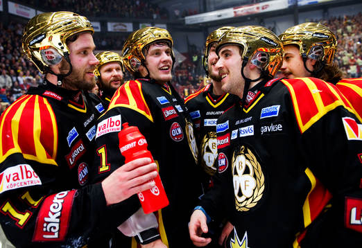 Jesper Ollas, Niklas Svedberg, målvakt, och Simon