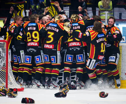 Glädje bland Brynäs-spelarna