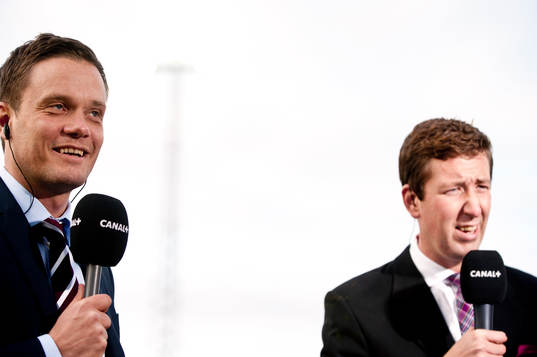 Jon Persson, sportkommentator och Jonas Dahlquist,