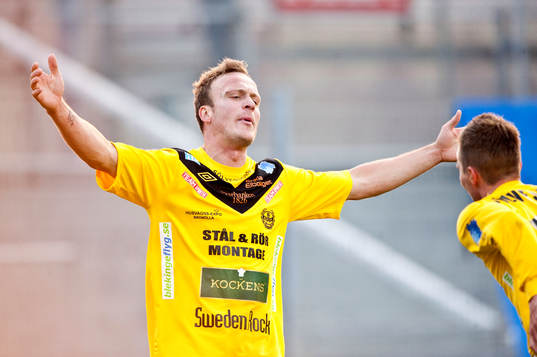 2-0, Marcus Ekenberg, Mjällby, jubel