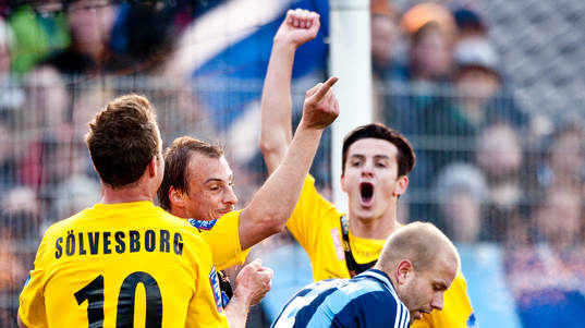 Jubel, Glädje, Markus Ekenberg och Pär Ericsson, Mjällby