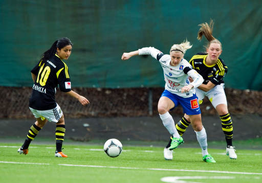 Nazanin Vaseghpanah, Jennie Nordin, AIK och Sanna Talonen,