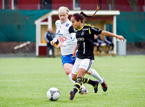 Edda Gardarsdóttir, Örebro och Malin Diaz Pettersson, AIK