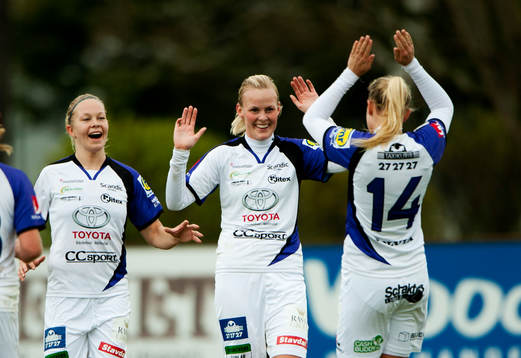 Annica Sjölund och Fridolina Rolfö,  Jitex, jubel