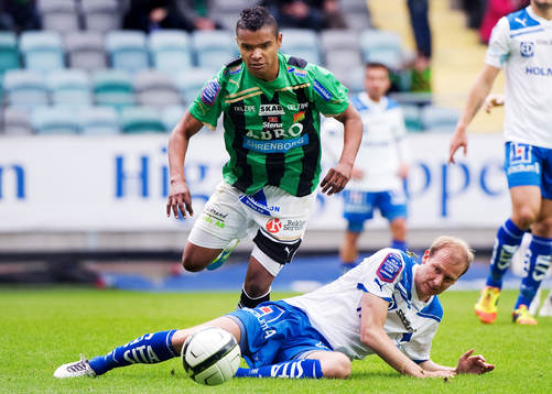 Andreas Johansson, Norrköping, glidtacklar Wanderson Do