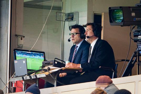 Pelle Blohm och Jonas Dahlquist, expertkommentator Canal +