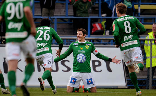 Branimir Hrgota, Jönköping Södra, jubel, 1-0