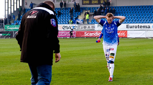 Alf Westerberg, tränare Fredrik Jensen, Trelleborg depp