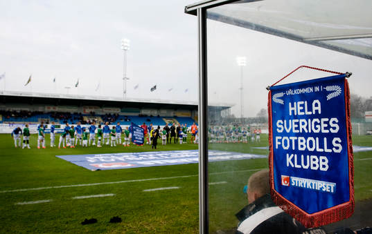 inmarsch på Vångavallen, Stryktipset, svenska spel