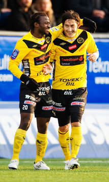 Amadou Jawo och Stefan Ishizaki, Elfsborg, jubel