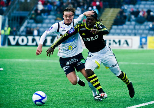 Eric Larsson, Gefle och Martin Mutumba, AIK som gjorde