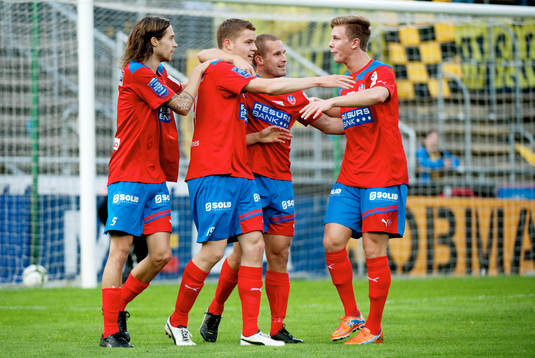 Alfred Finnbogason, Helsingborg gör 1-0. Jubel