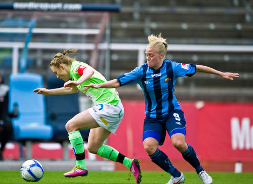 Sif Atladottir, Kristianstad och Mia Jalkerud, Djurgården