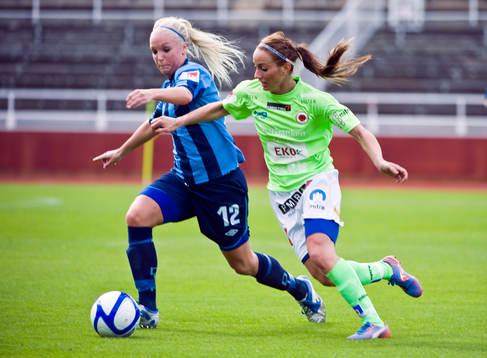 Anna Lindblom, Djurgården och Kosovare Asllani,