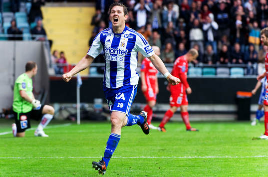 Hannes Stiller, IFK Göteborg, jubel. 1-0