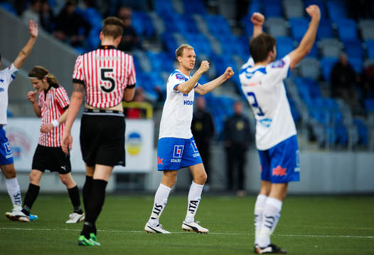 Andreas Johansson, Norrköping, jubel vid slutsignalen