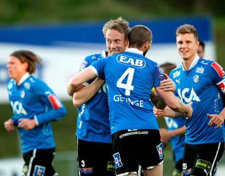 Johnny Lundberg, Halmstad, jubel