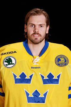 Goaltender Cristopher Nihlstorp of Sweden poses for a