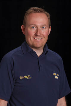 Masseur Mattias Ahlstrand of Sweden poses for a portrait