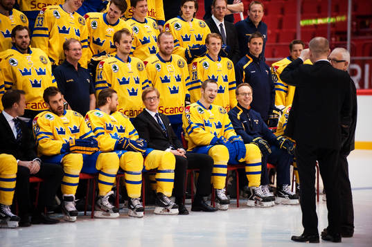 Niklas Persson och Pär Mårts skrattar