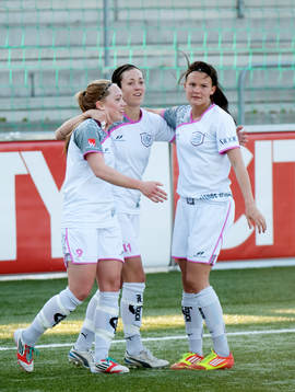 Therese Sjögran, LDB gör 6-1. Jubel