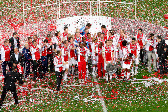 Ajax, Holländska Mästare 2012. Jubel, glädje