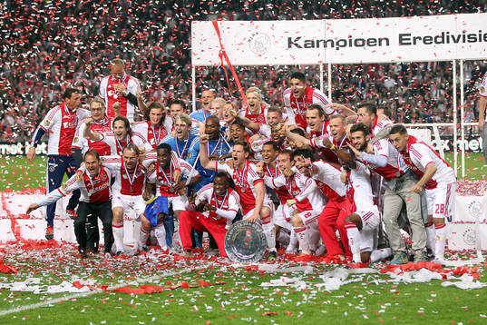 Ajax, Holländska Mästare 2012. Jubel, glädje