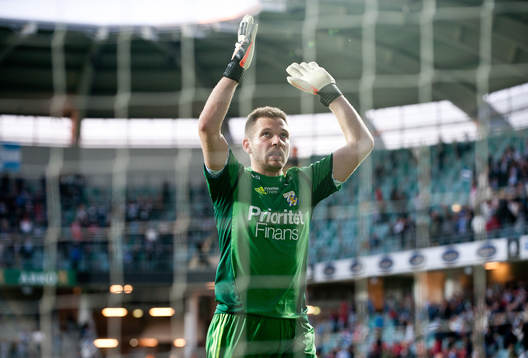John Alvbåge, målvakt, IFK Göteborg, jubel
