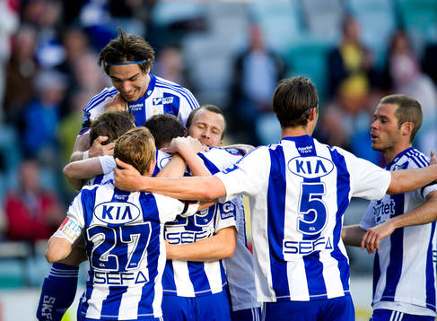 Hannes Stiller, IFK Göteborg, gör 1-0, jubel Nordin
