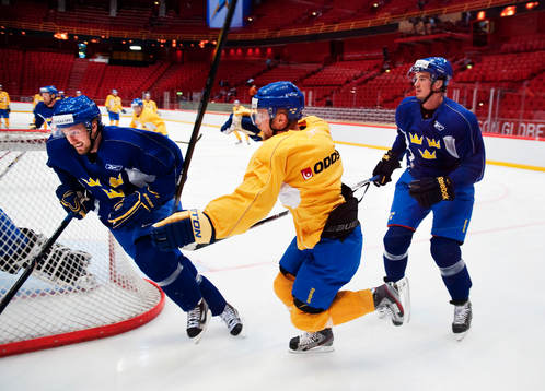 Niklas Kronwall, Fredrik Pettersson och Jonathan Ericsson