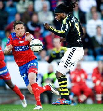 Ardian Gashi, Helsingborg och Martin Mutumba, AIK