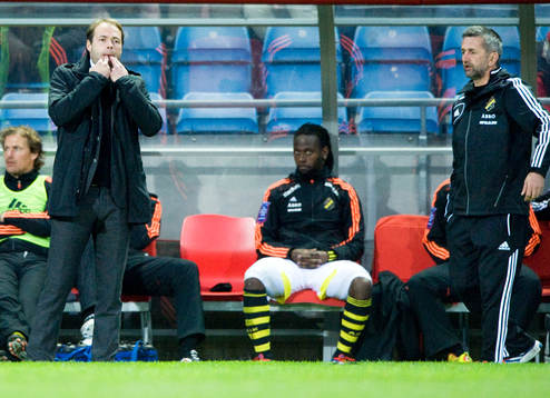 Andreas Alm och Nebojsa Novakovic, tränare, AIK