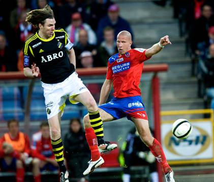 Mattias Lindström, Helsingborg och Nils-Eric Johansson, AIK