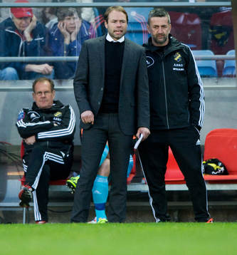 AIK:s tränartrio, Christer Swärd, Andreas Alm och Nebojsa