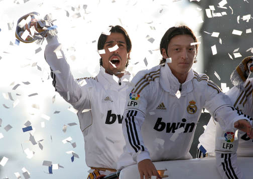Sami Khedira och Mesut Ozil