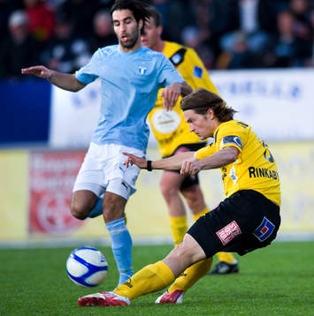 William Leandersson, Mjällby, och Jimmy Durmaz, Malmö