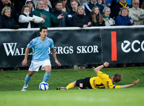 Jiloan Hamad, Malmö, hade Mjällby nere för räkning, men