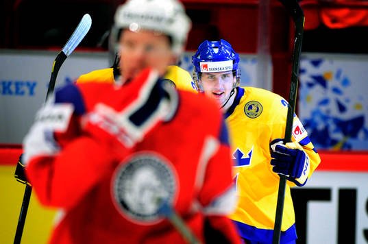 Marcus Krüger, Sverige, gör 2-1