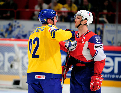Gabriel Landeskog, Sverige och Ole Kristian Tollefsen,