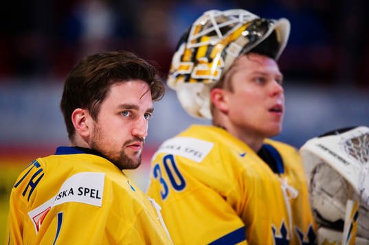 Jhonas  Enroth, målvakt, och Viktor Fasth, målvakt,
