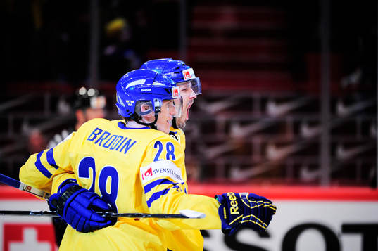 Jonas Brodin och Joel Lundqvist, Sverige (Jubel)