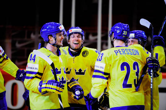 Niklas Hjalmarsson, Joel Lundqvist, Niklas Persson och