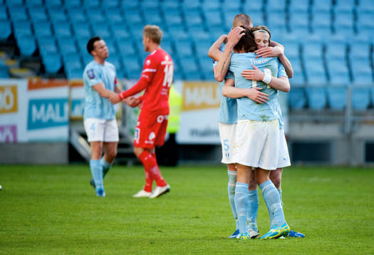 Simon Thern, Malmö, Erik Friberg, Malmö. Jubel