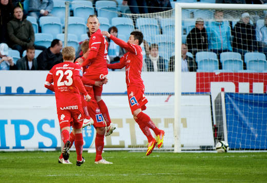 Oscar Möller, Åtvidaberg gör 1-1. Jubel