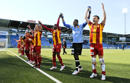 Sharbel Touma var matchens gigant med sina tre mål. Här