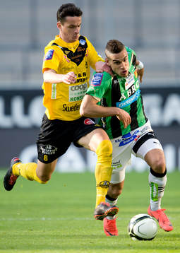Haris Radetinac, Mjällby. Mervan Celik, GAIS