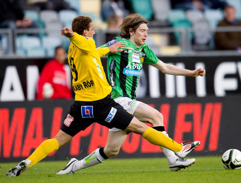 Erton Fejzullahu, Mjällby. Markus Gustafsson, GAIS